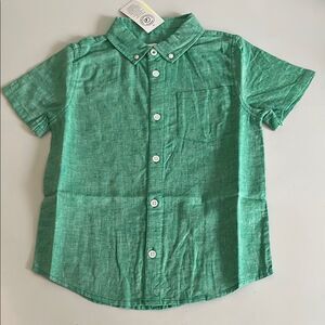 Epic Threads Green Button Down Shirt Short Sleeve